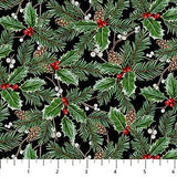 Quilting Cotton Highland Heart Christmas Holiday Fabric Northcott