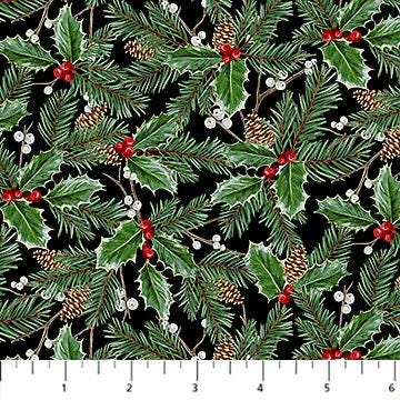 Quilting Cotton Highland Heart Christmas Holiday Fabric Northcott