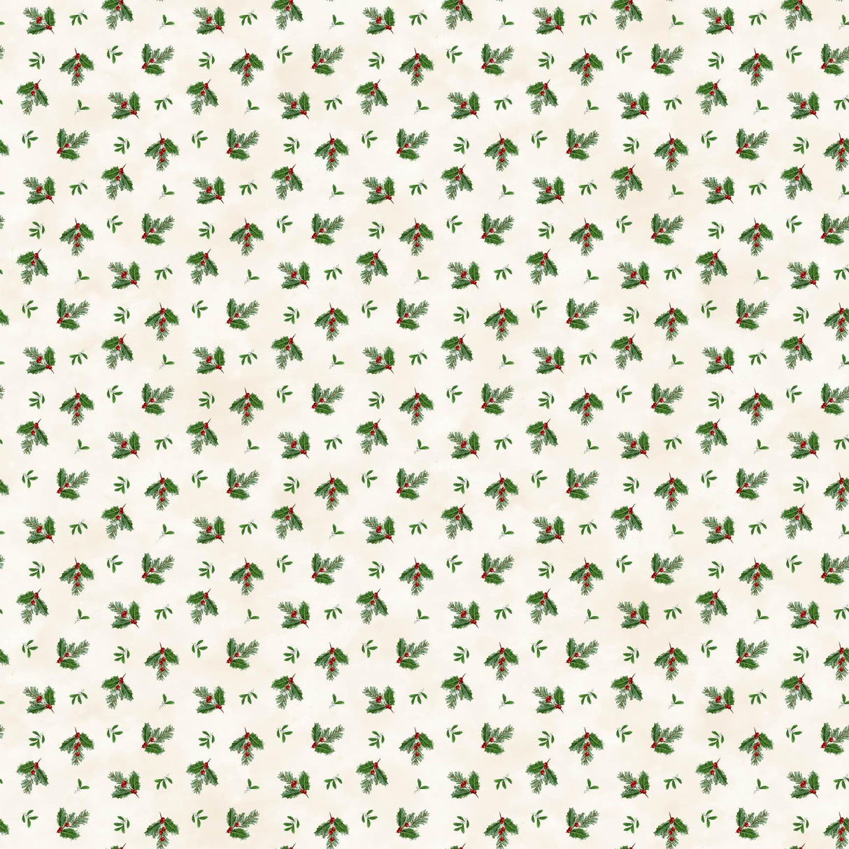 Quilting Cotton Highland Heart Christmas Floral Northcott