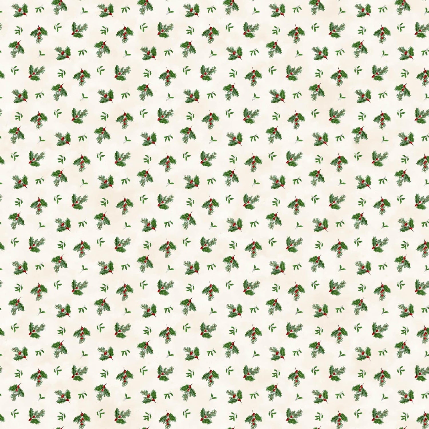 Quilting Cotton Highland Heart Christmas Floral Northcott