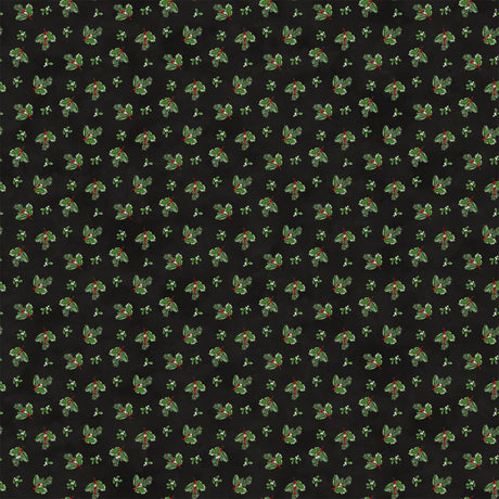 Quilting Cotton Highland Heart Christmas Floral Northcott