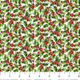 Quilting Cotton Holiday Joy Poinsettia Floral Northcott
