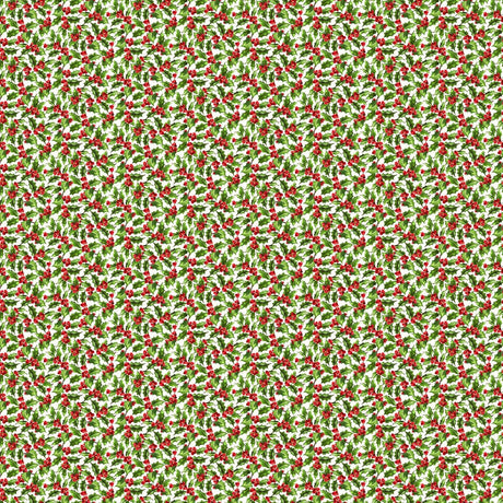 Quilting Cotton Holiday Joy Poinsettia Floral Northcott