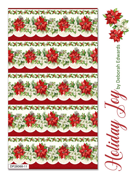 Fabric Panel Holiday Joy Tree Skirt Panel Northcott