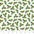 Quilting Cotton Mini Holly Toss White Peppermint Candy Collection Northcott