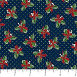 Quilting Cotton Mini Holly Toss Navy Christmas Traditions Northcott