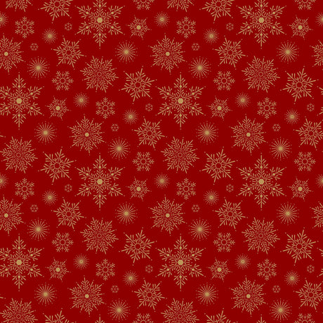 Quilting Cotton Shimmer Sparkle Red by Deborah Edwards Northcott