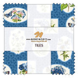 Layer Cake Northcott Something Blue Tiles 42 Piece 10" x 10" Squares 100% Cotton