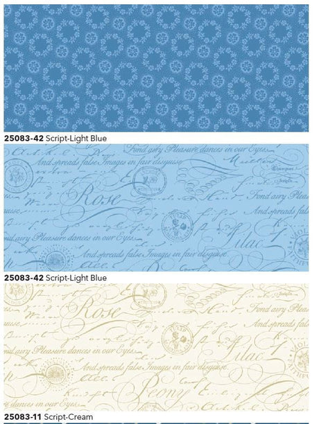 Layer Cake Northcott Something Blue Tiles 42 Piece 10" x 10" Squares 100% Cotton