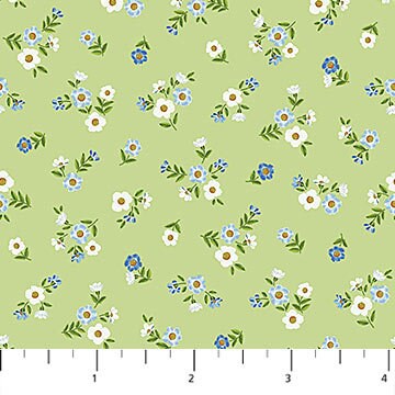 Quilting Cotton Something Blue Floral Northcott