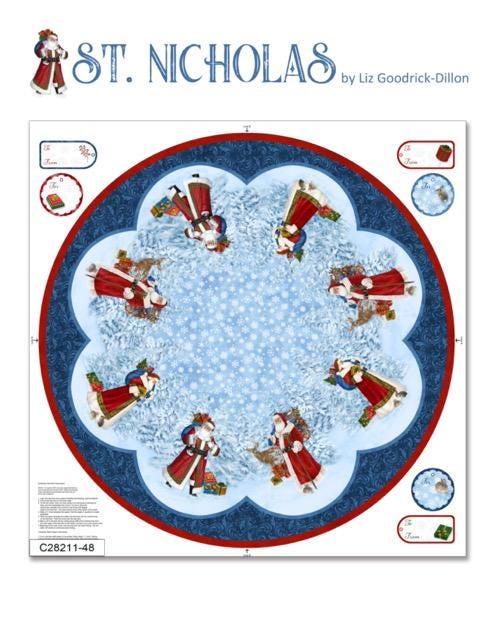 Quilting Cotton St. Nicholas Christmas Fabric Northcott