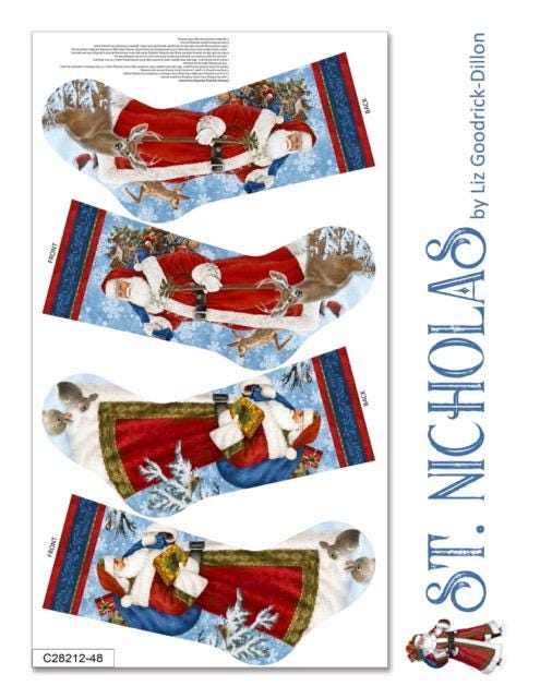 Quilting Cotton St. Nicholas Christmas Fabric Northcott