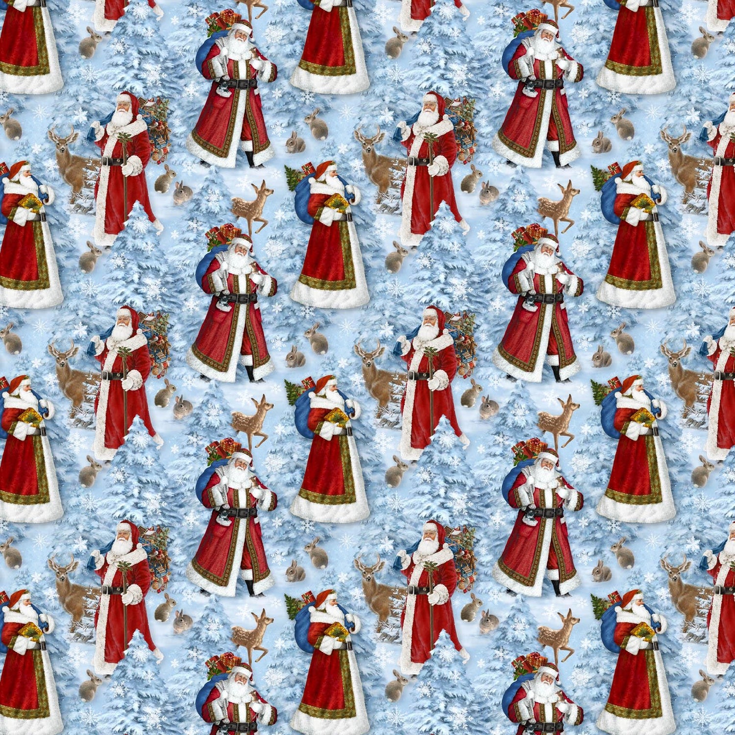 Fabric Panel Northcott St. Nicholas Stocking Panel