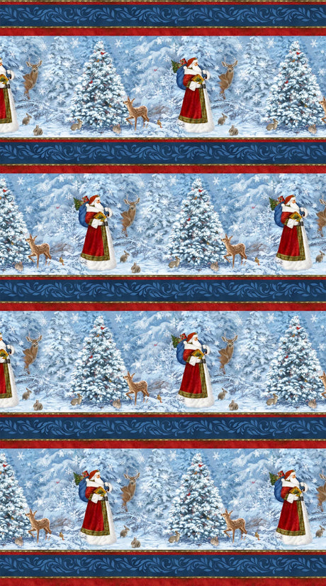 Fabric Panel St. Nicholas Tree Skirt Panel Northcott Christmas