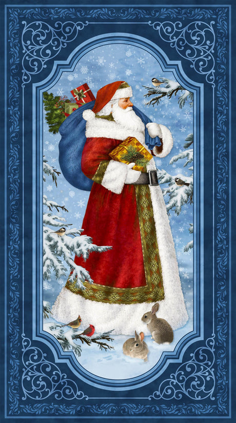 Fabric Panel St. Nicholas Tree Skirt Panel Northcott Christmas