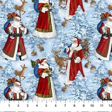 Quilting Cotton St. Nicholas Border Stripe Northcott