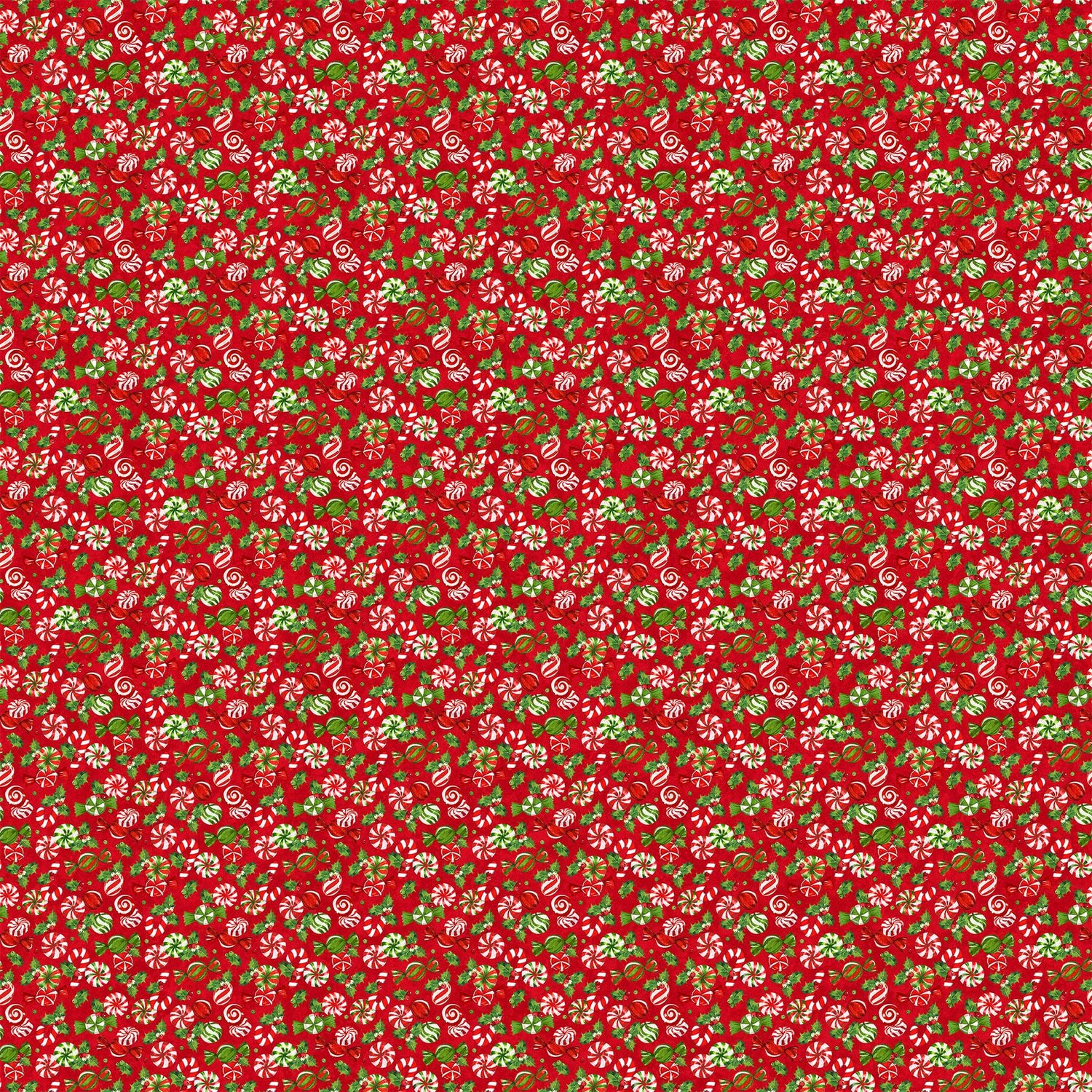 Quilting Cotton Sugar Coated Red Floral Northcott