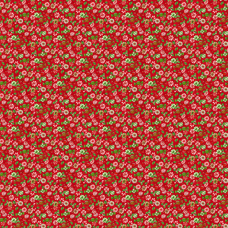 Quilting Cotton Sugar Coated Red Floral Northcott