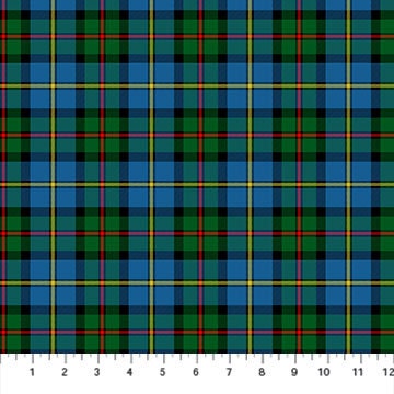 Quilting Cotton Totally Tartan Blue Multi Northcott