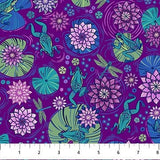 Quilting Cotton Deborah's Garden Magenta Floral Northcott