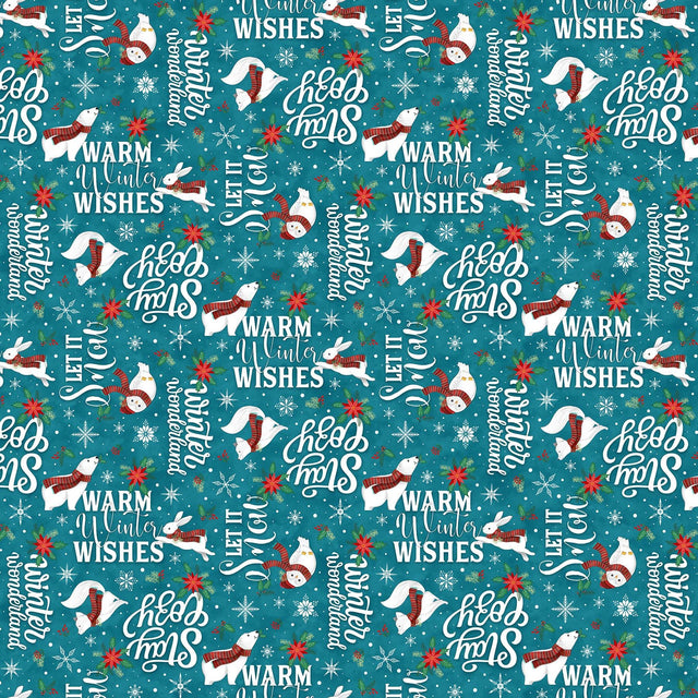Quilting Cotton Woodland Wishes Northcott Woodland Motif