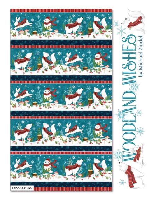 Fabric Panel Woodland Wishes Northcott
