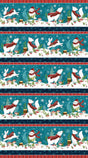 Quilting Cotton Woodland Wishes Northcott Animal Floral Print
