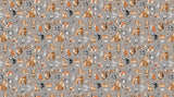 Quilting Cotton Woodland Adventures Mid Gray Multi Northcott