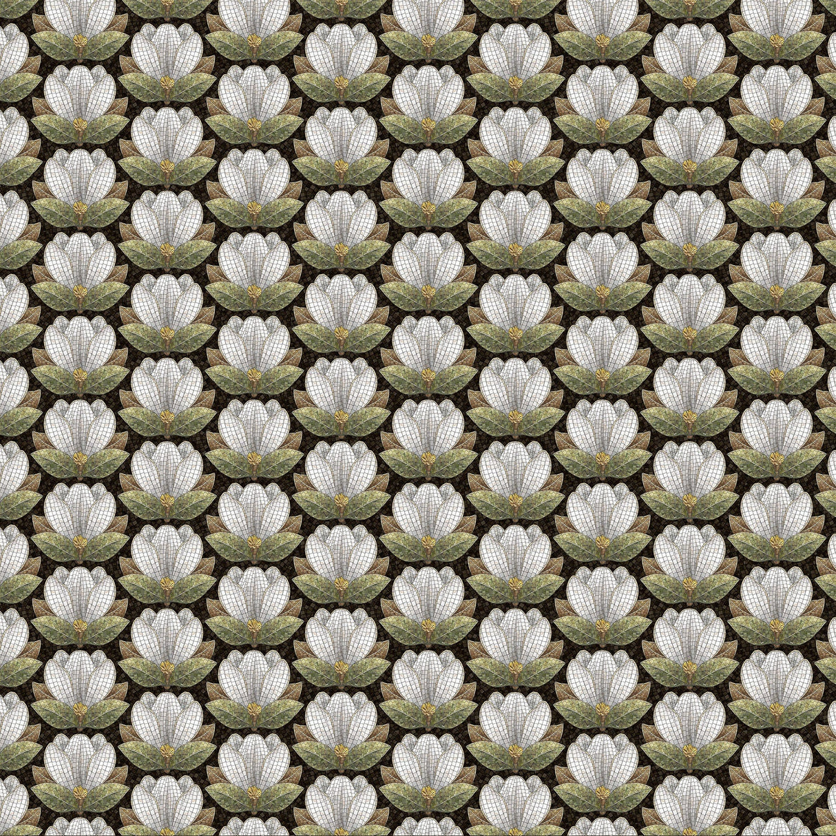 Quilting Cotton Magnolia Mosaic Digital Northcott