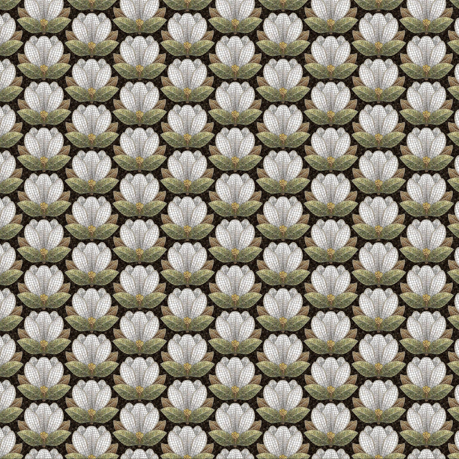 Quilting Cotton Magnolia Mosaic Digital Northcott