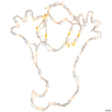 Northlight 15" Lighted Ghost Halloween Double Sided Window Silhouette Decoration