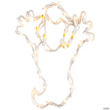 Northlight 15" Lighted Ghost Halloween Double Sided Window Silhouette Decoration