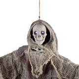 Northlight 36" Gray Touch Activated Hanging Death Reaper Halloween Decor