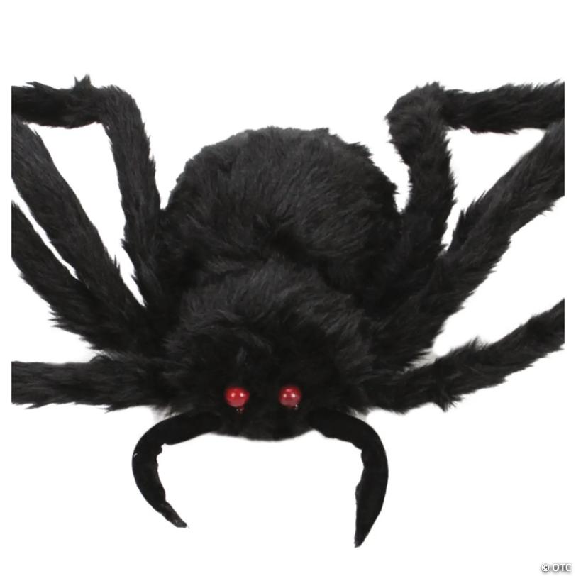 Northlight 48" Black Spider with LED Flashing Eyes Halloween Decor