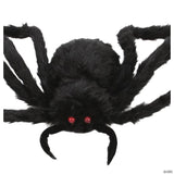 Northlight 48" Black Spider with LED Flashing Eyes Halloween Decor