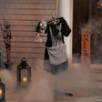 Northlight 57" LED Lighted and Animated Head-in-Hand Skeleton Maid Halloween Decoration