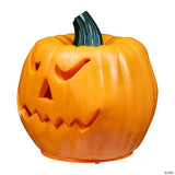 Northlight 9.75" Orange and Green Animated Double-Sided Pumpkin Halloween Decor