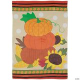 Northlight Pumpkins and Sunflowers Autumn Harvest 28" x 40" Garden Flag