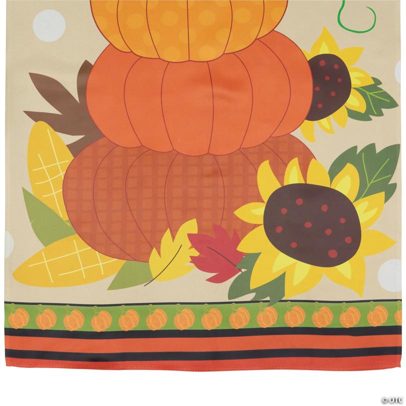 Northlight Pumpkins and Sunflowers Autumn Harvest 28" x 40" Garden Flag