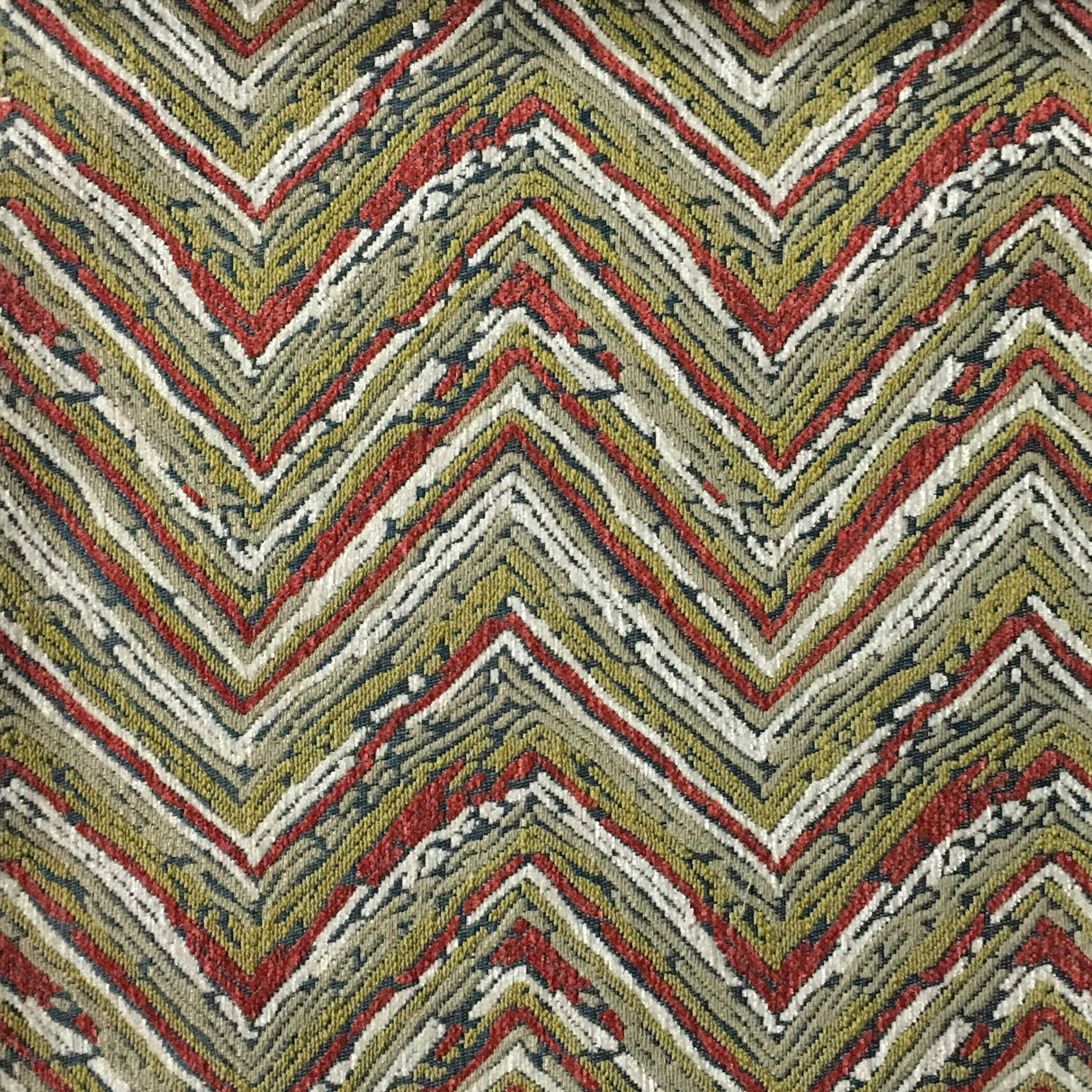 Chenille Upholstery Fabric Chevron Pattern Norwich