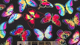 Quilting Cotton Tie Dye Butterflies 100% Cotton