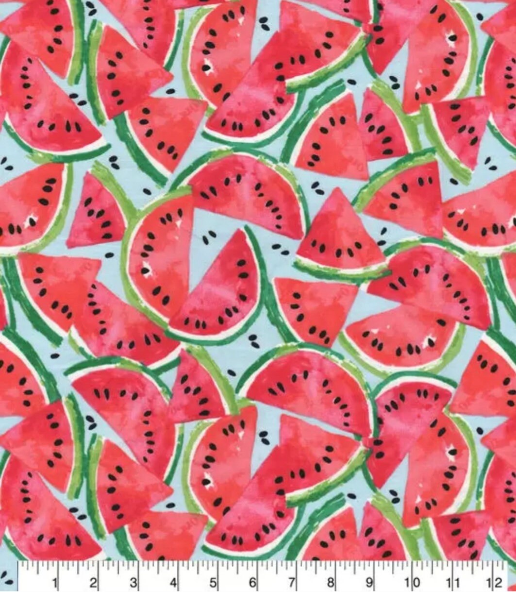 Quilting Cotton Watermelon Novelty Print 100% Cotton