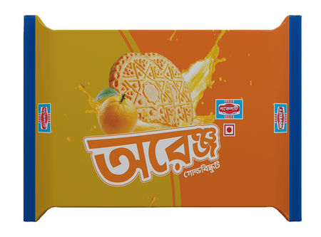 Novelty Orange Gold Biscuits