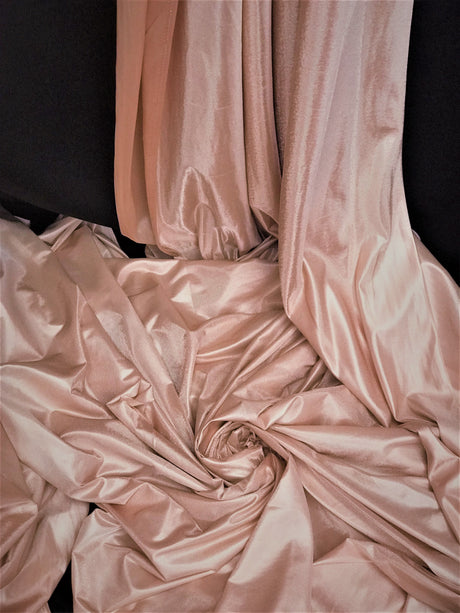 Low Stretch Blush Nude Polyester Fabric - Nude, 40 Denier Tricot, 108"-120" Width (1 Yard)