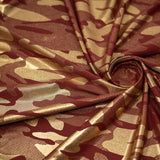Foil Printed Spandex Camouflage Fabric