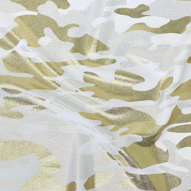 Foil Printed Spandex Camouflage Fabric