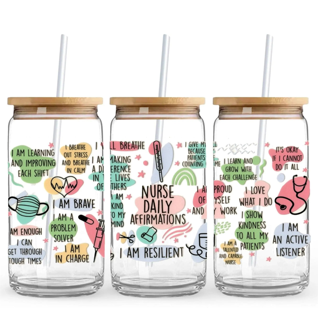 UV DTF Wrap - Nurse Affirmations (9.7" x 4.3")