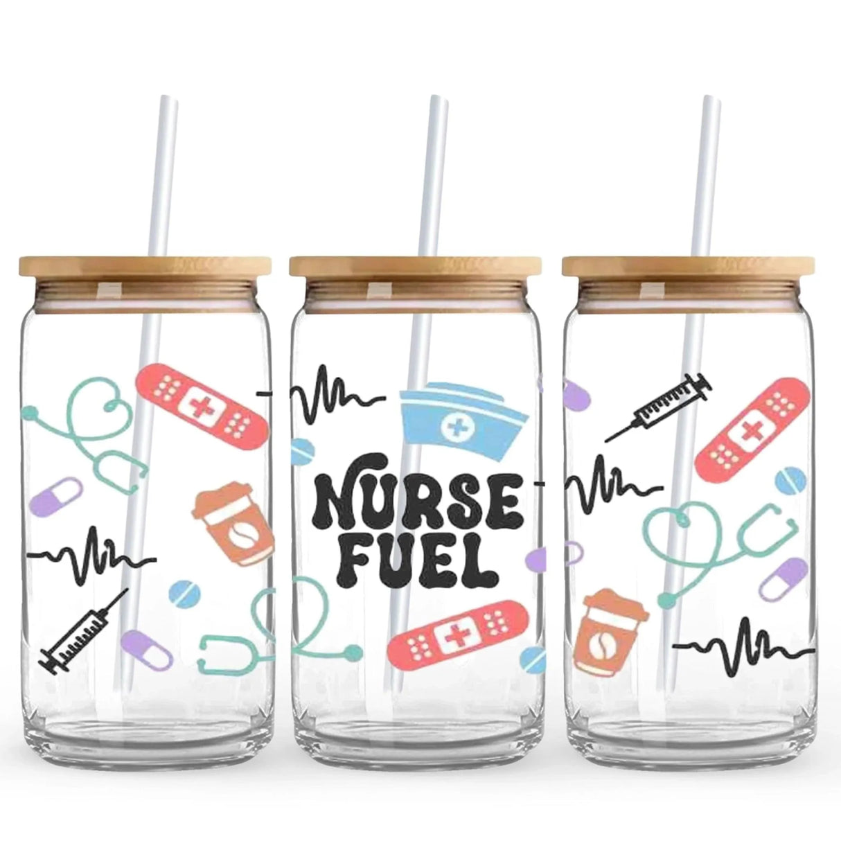 UV DTF Wrap - Nurse Fuel (9.7" x 4.3")