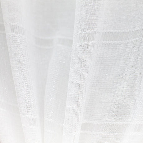 Odessa Fabric Polyester Fabric - Metallic Striped Sheer, 110" Width (1 Yard)