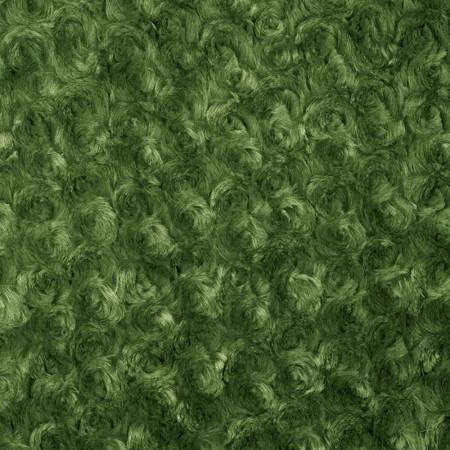Olive Green Minky Rosebud Fabric,